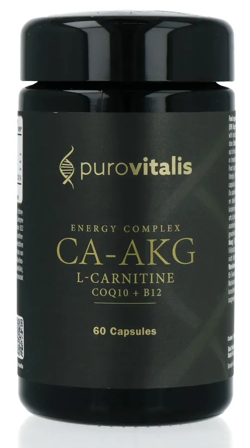 Purovitalis CA-AKG L-Carnitine COQ10+B12 Capsules