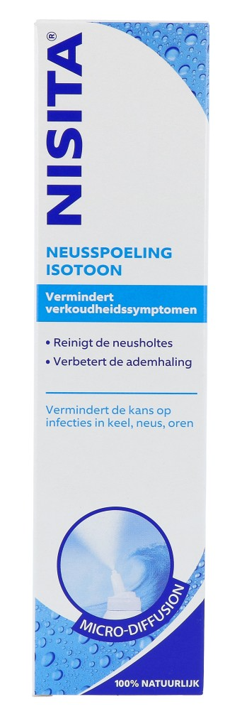 Nisita Neusspoeling Isotoon - Micro-diffusion vermindert verkoudheidssymptomen