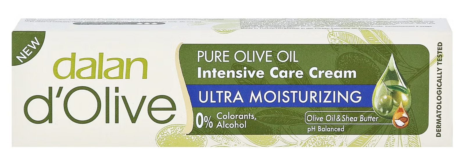 Dalan d'olive Pure Olive Oil Intensive Cream Care 0% Alcohol