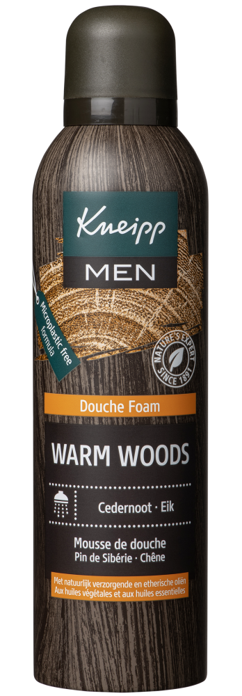 Kneipp Men Douche Foam Warm Woods Cedernoot Eik