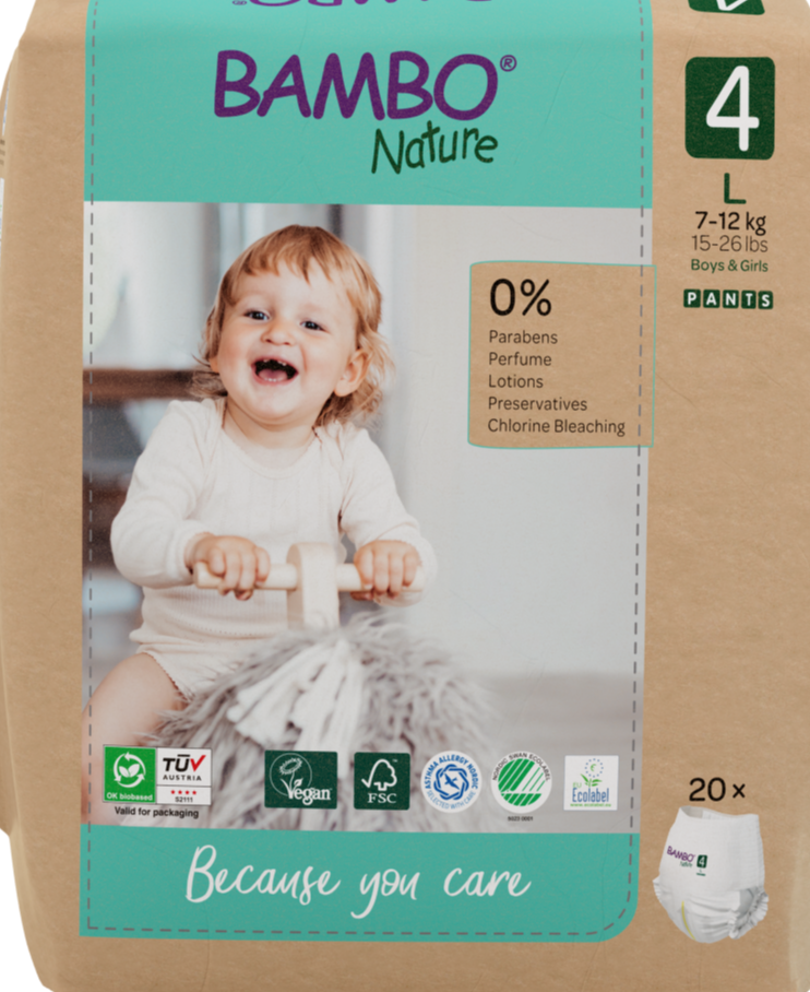 Bambo Nature Maat 4 Luierbroekjes L