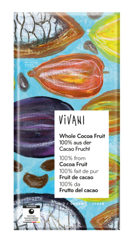 Vivani Whole Cocoa Fruit Chocolade