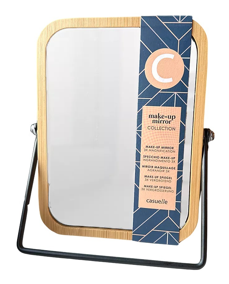 Treffina Bamboe Make-up spiegel 3x Vergroot