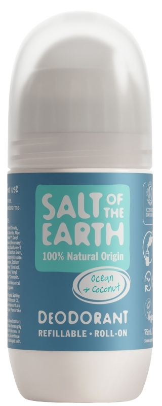 Salt Of The Earth Ocean + Coconut Deodorant Refillable Roll-On