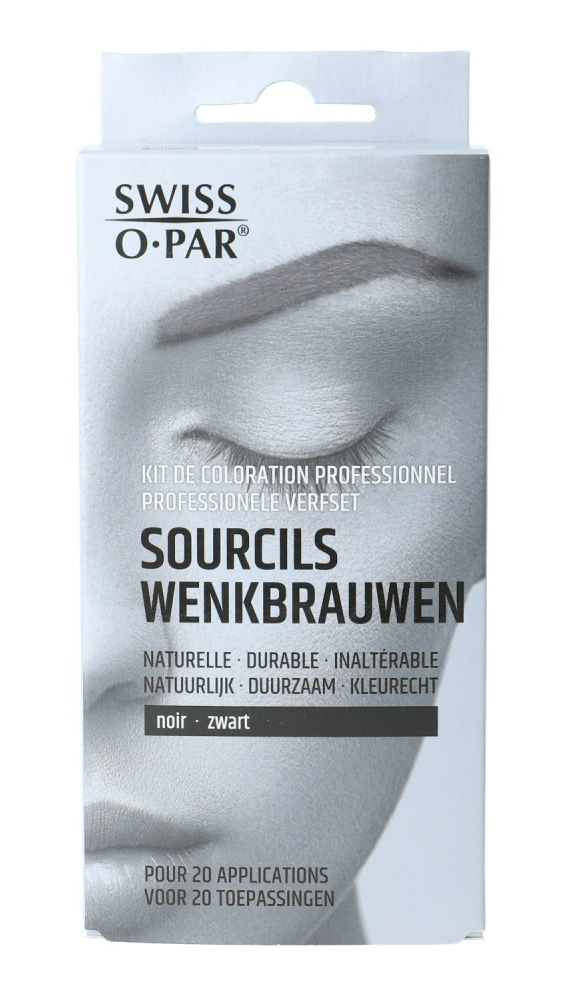 Swiss O-Par Professionele Verfset Wenkbrauwen Zwart