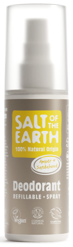 Salt Of The Earth Amber + Sandalwood Deodorant Refillable Spray