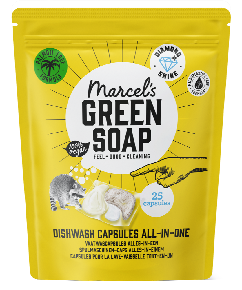 Marcels Green Soap Vaatwas Capsules Alles-In-Een