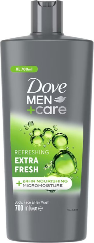 Dove Men+Care Refreshing Extra Fresh - Body, Face & Hairwash