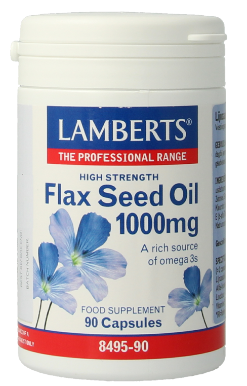 Lamberts Lijnzaadolie 1000mg Vegacapsules