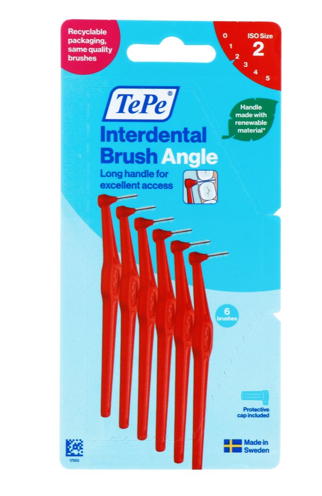 TePe Interdental Brush Angle Rood ISO Size 2