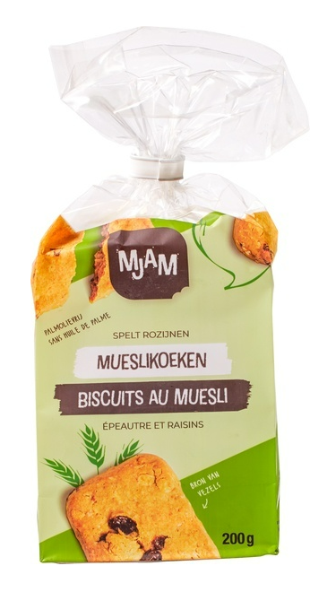 Mjam Mueslikoeken Spelt Rozijnen