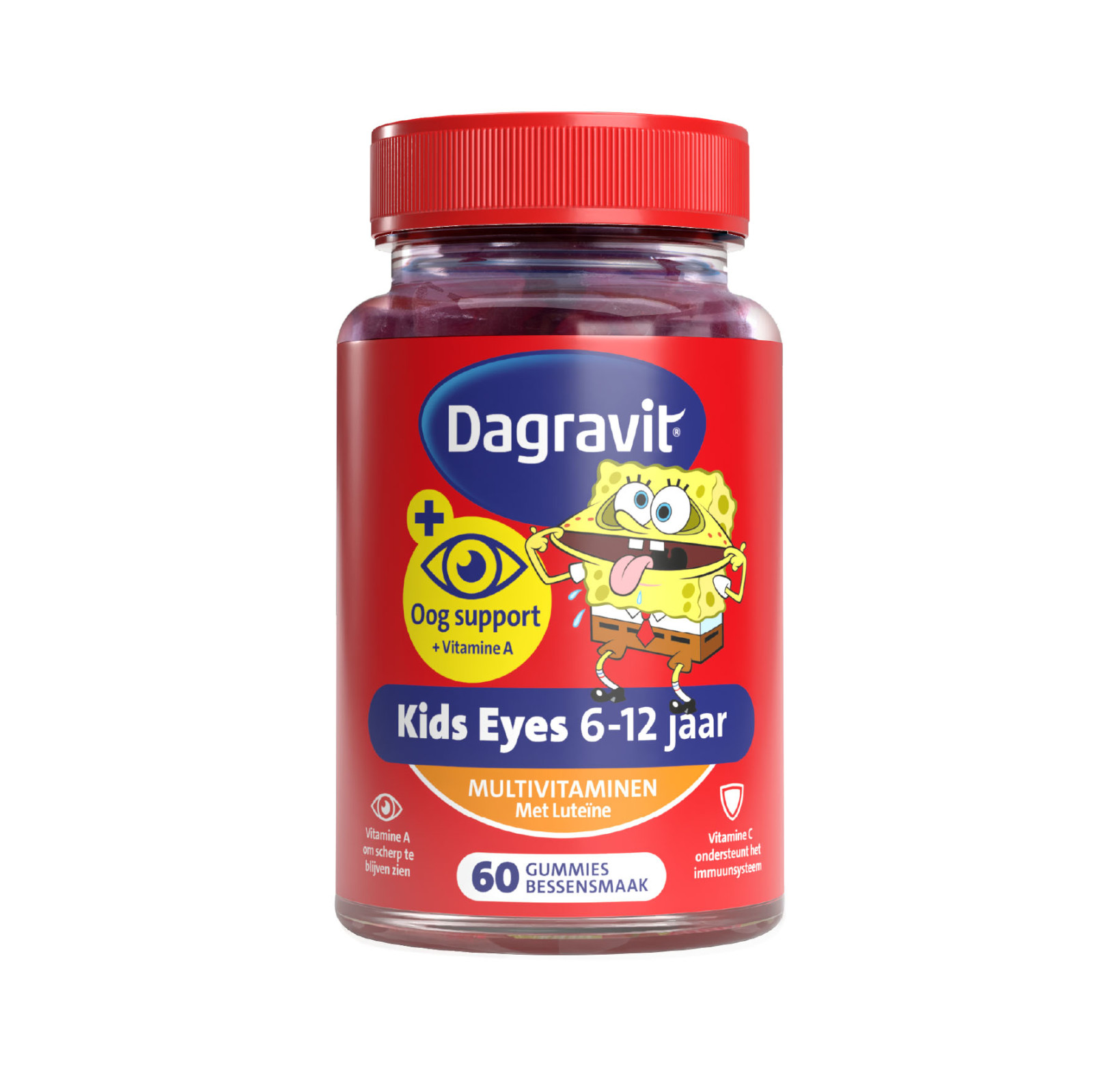 Dagravit Oogsupport Kids Eyes 6-12 Jaar Multivitaminen met Luteïne Gummies