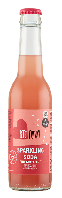 BioToday Sparkling Soda Pink Grapefruit