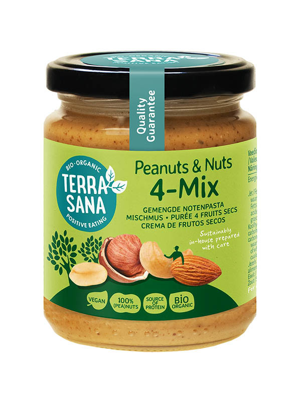 TerraSana 4-Mix Gemengde Notenpasta