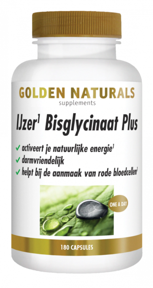 Golden Naturals Ijzer Bisglycinaat Plus Capsules