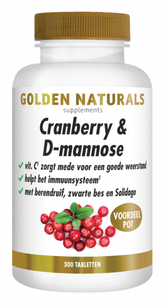 Golden Naturals Cranberry & D-Mannose Tabletten