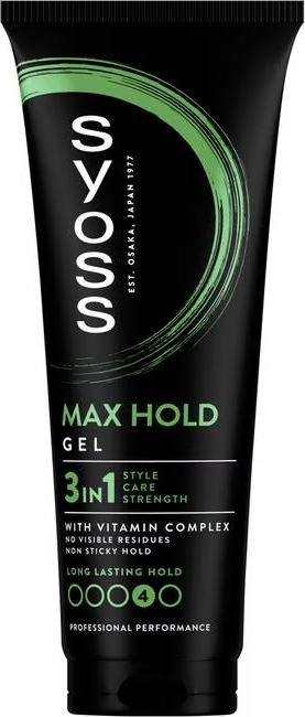 Syoss 3in1 Max Hold Gel Non Sticky Hold 4