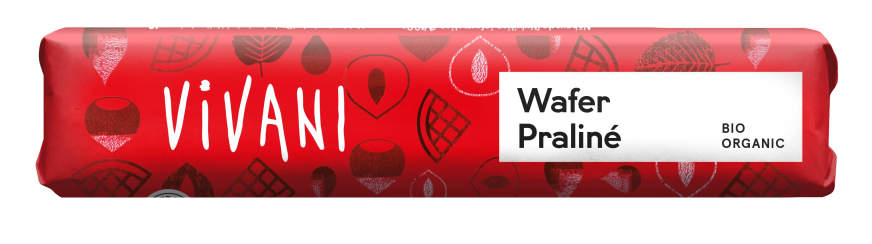 Vivani Chocoladereep Wafer Praliné