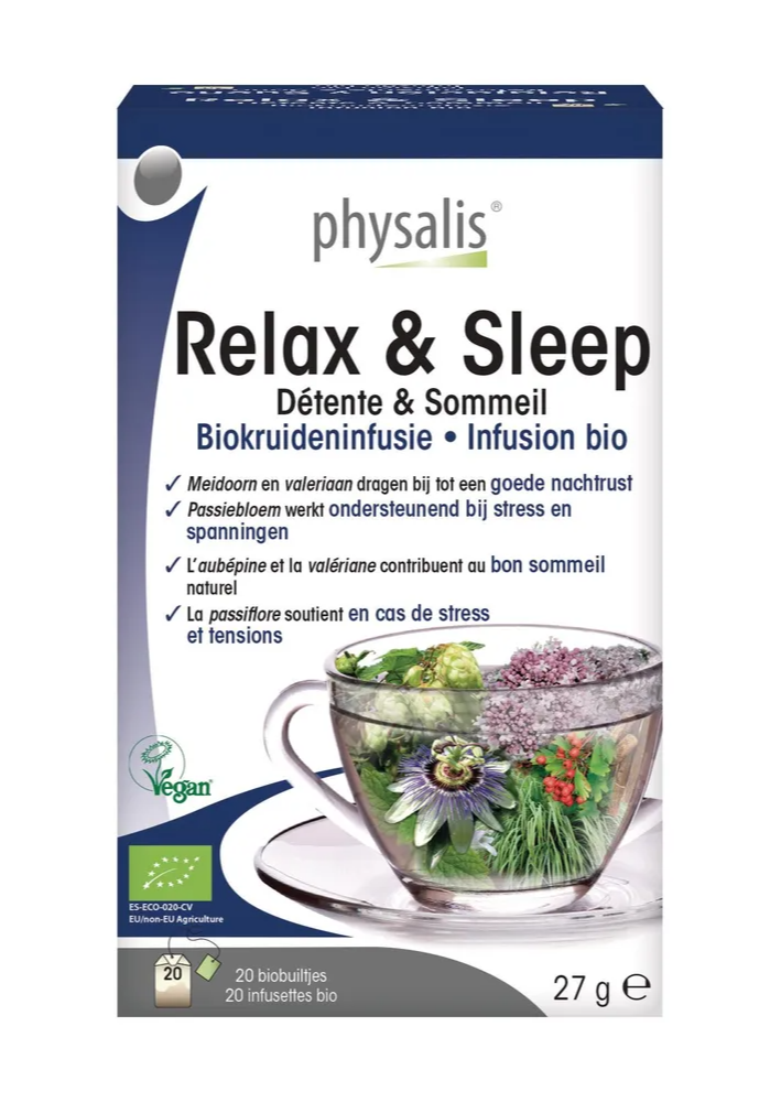 Physalis Relax & Sleep Biokruideninfusie Zakjes