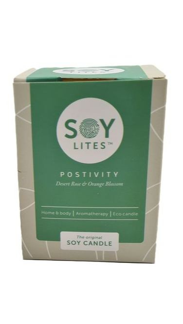 Soylites Soycandle Positivity - Desert Rose & Orange Blossom