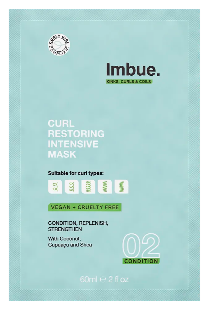 Imbue. Imbue Curl Restoring Intensive Mask Sachet
