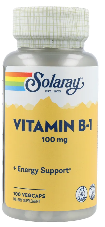 Solaray Vitamine B1 100mg Capsules