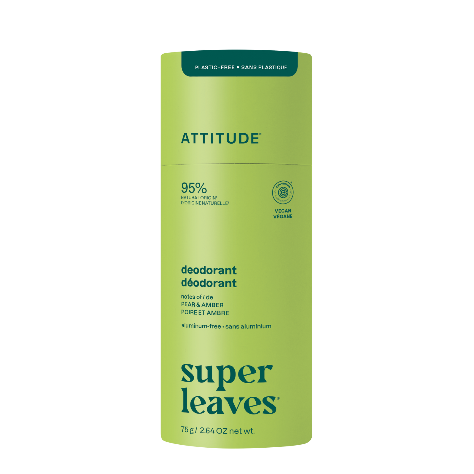 Attitude Super Leaves Deodorant Pear & Amber