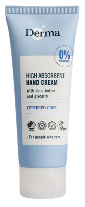 Derma High Absorbent Hand Cream Parfumvrij