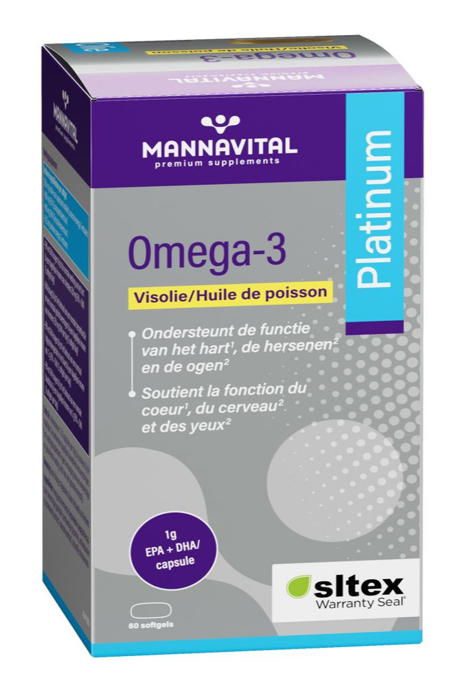 MannaVital Omega-3 Visolie Platinum Softgels
