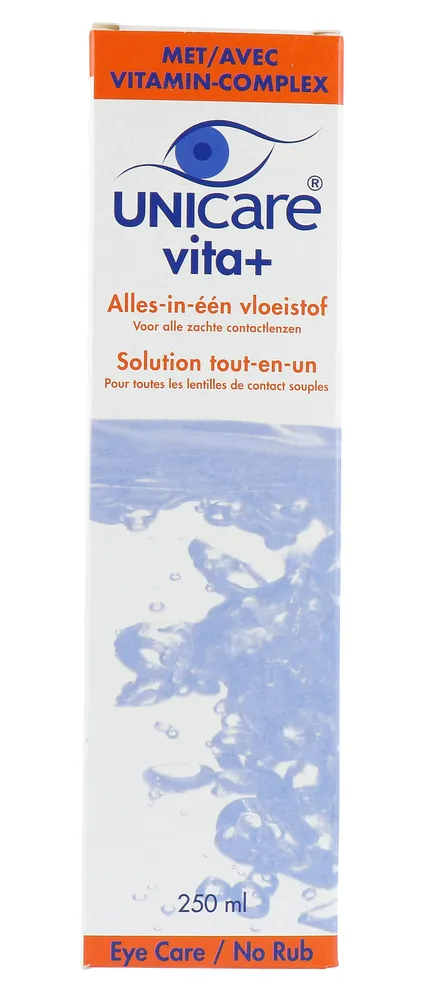 Unicare Vita+ Alles-In-Een Lenzenvloeistof Voor Zachte Contactlenzen