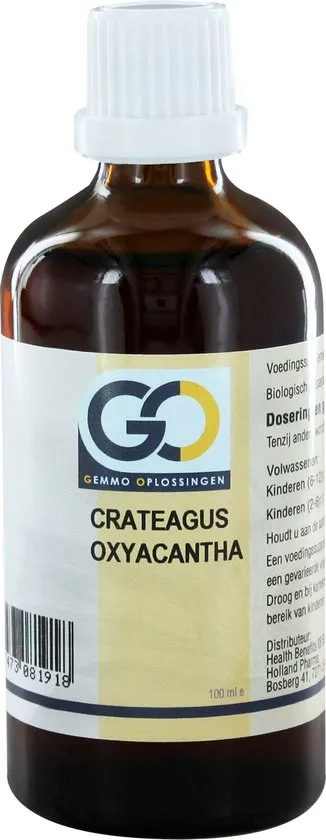 GO Gemmo Oplossingen Crataegus Oxyacantha Bio Tinctuur