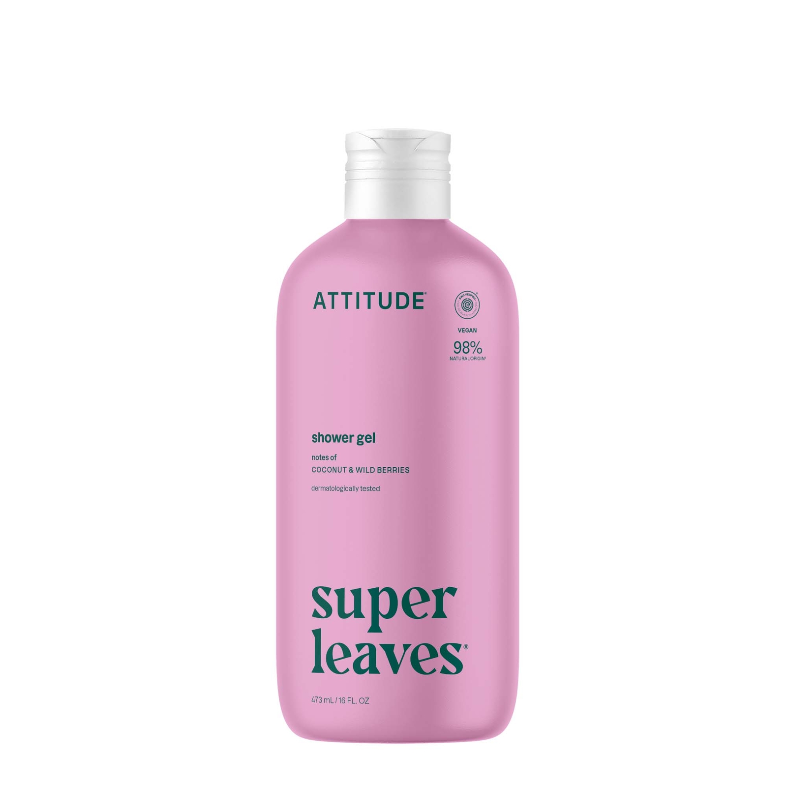 Attitude shower Gel Soothing Coconut & Wild Berries