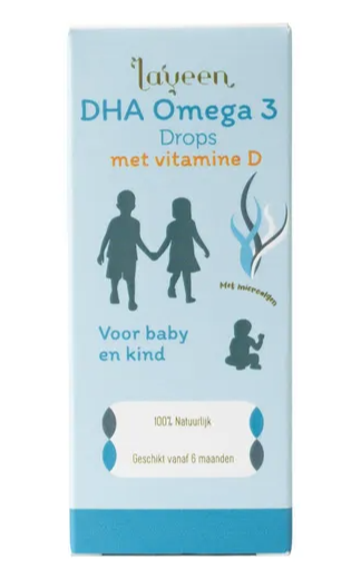 Laveen DHA Omega 3 Drops met vitamine D3 - voor baby en kind