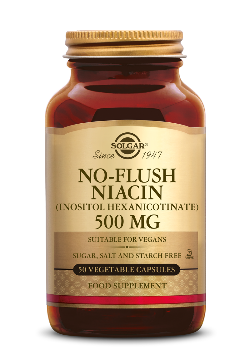 Solgar No-Flush Niacine 500 mg Capsules