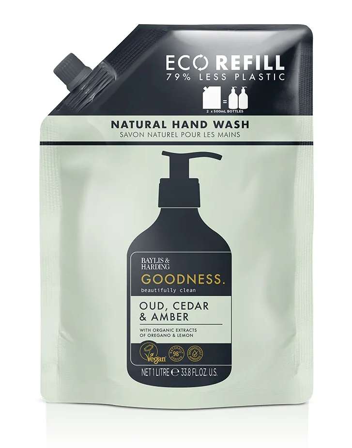 Baylis & Harding Handzeep Oud, Cedar & Amber