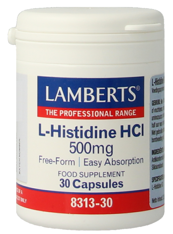 Lamberts L-Histidine HCI 500mg Capsules