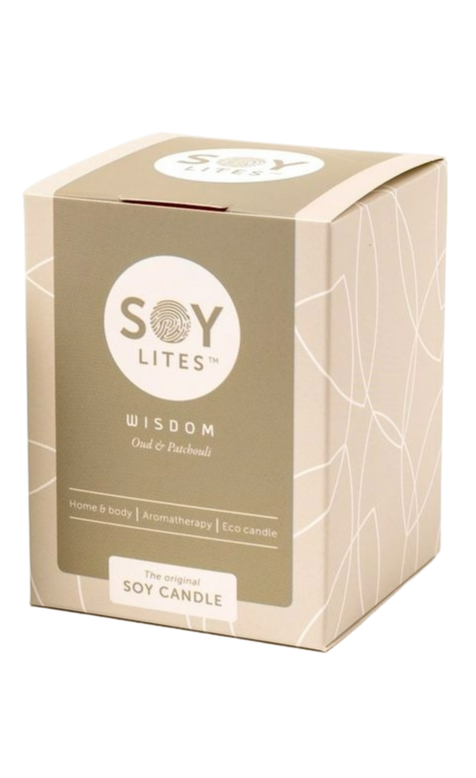 Soylites Soycandle Wisdom - Oud & Patchouli