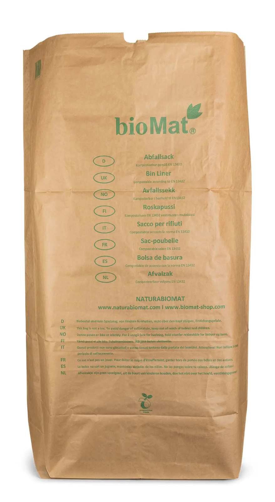 Biomat Papieren Afval Zakken Container 240 Liter