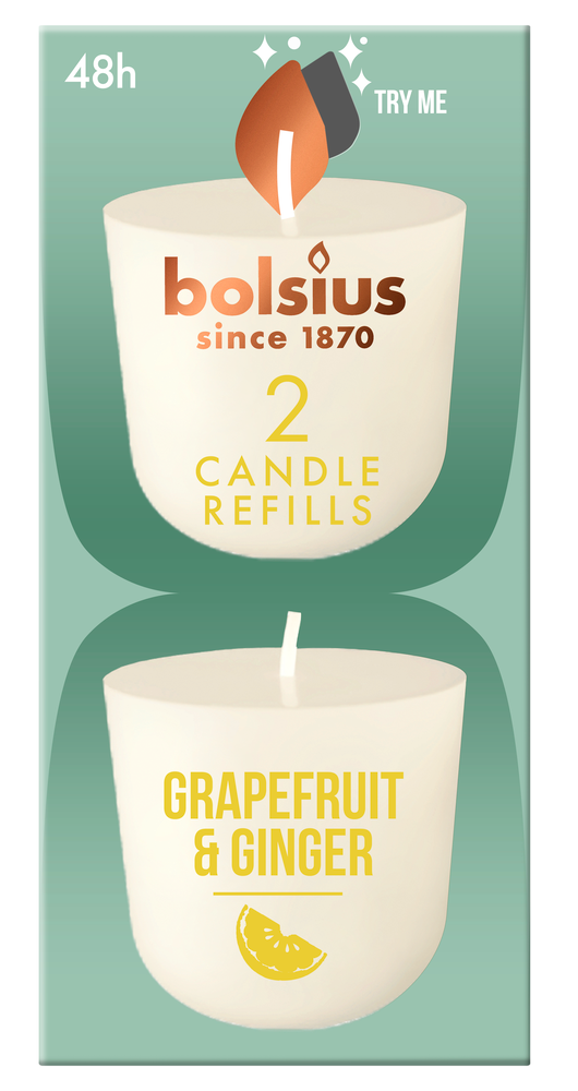 Bolsius Grapefruit & Ginger Candle Refills