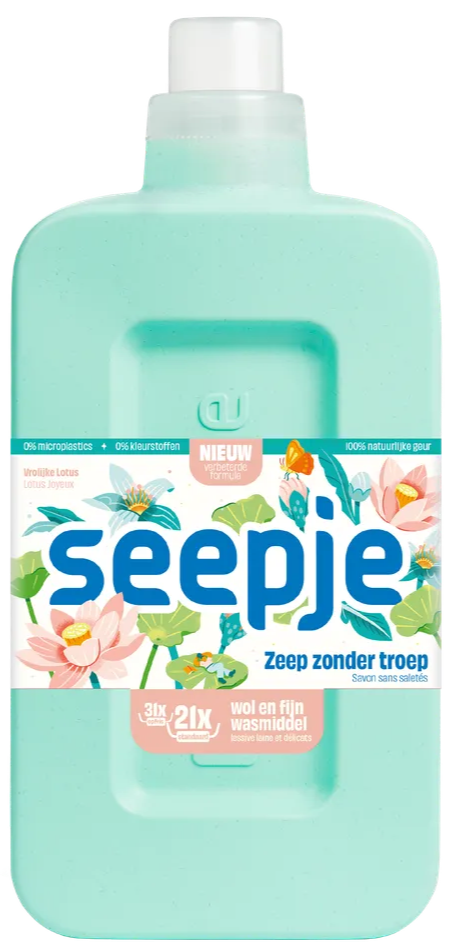 Seepje Wol en Fijn Wasmiddel Vrolijke Lotus