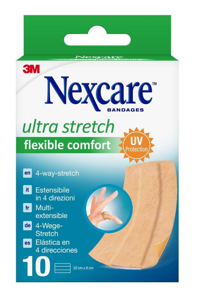 Nexcare Ultra Stretch Flexible Comfort Bandages 10cm x 6cm