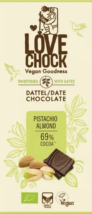 Lovechock Date Chocolate Pistachio Almond
