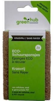 GreenHub ECO Schuursponsjes Krasvrij