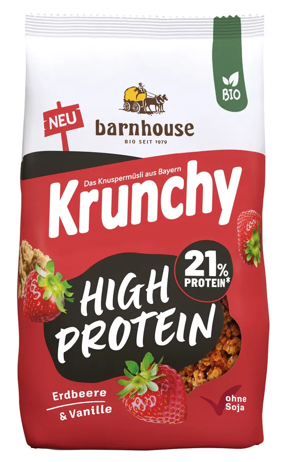 Barnhouse Krunchy High Protein Aarbeien - Vanille