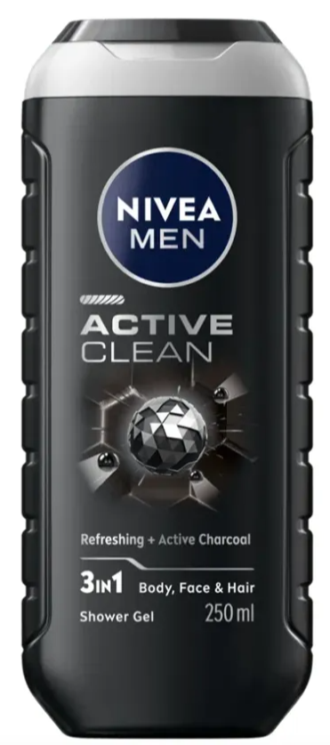 Nivea Men Active Clean 3-In-1 Shower Gel