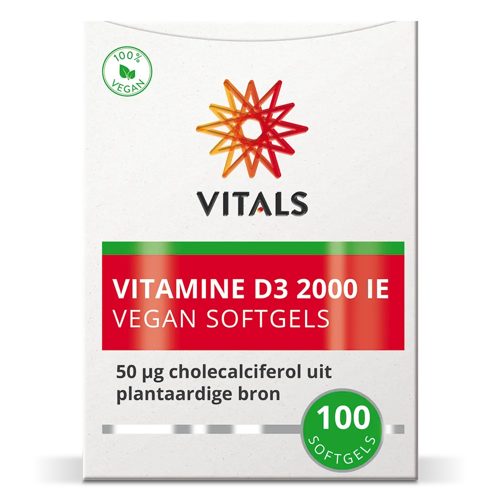 Vitals Vitamine D3 2000ie Softgels