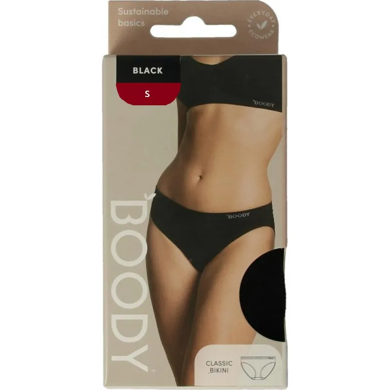 Boody Classic Bikinislip Zwart S