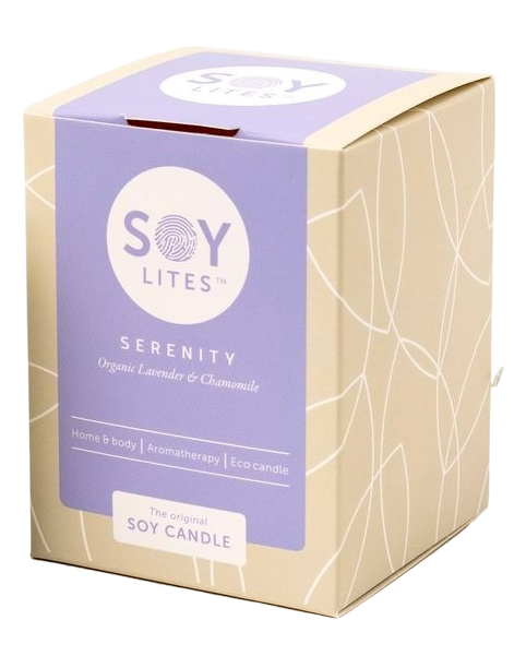 Soylites Soycandle Serenity - Organic Lavender & Chamomile