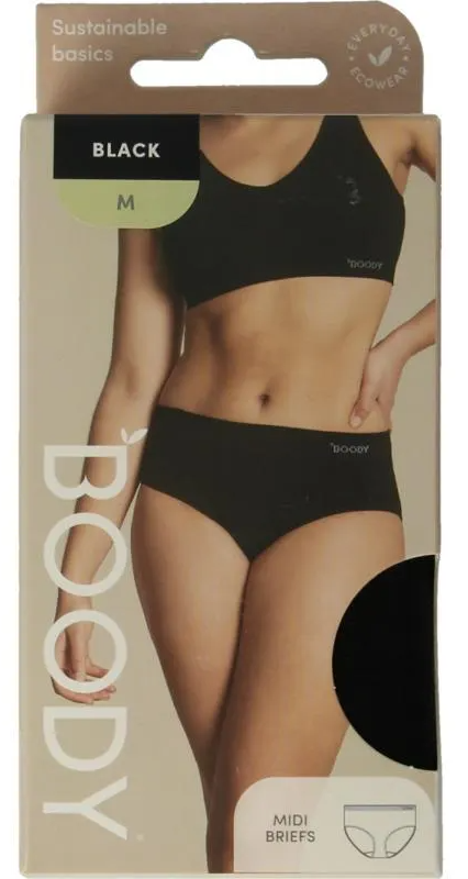 Boody Midi Heupslip Zwart M