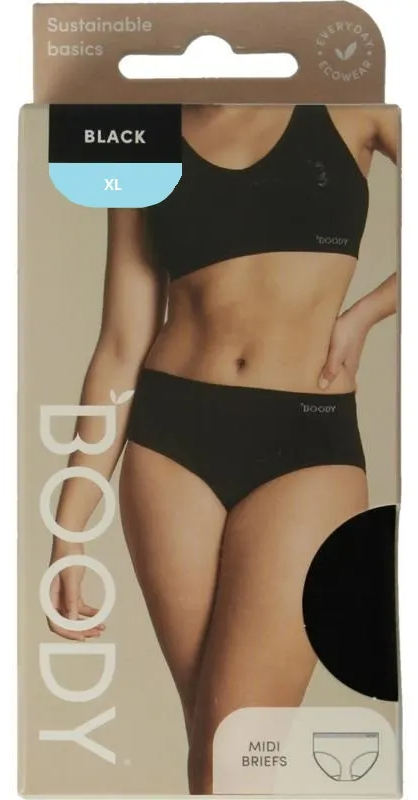 Boody Midi Heupslip Zwart XL